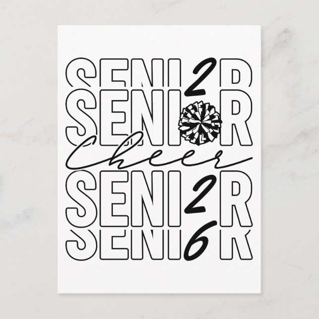 Cheer Senior 2026 Postkarte (Vorderseite)