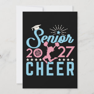 Cheer Senior 2027 Cheerleading Absolvent Einladung
