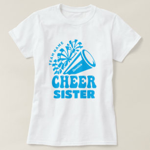 Cheer Sister mit benutzerdefinierten Teamnamen und T-Shirt