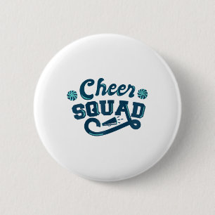 Cheer Squad Cheerleading Sport Club Button