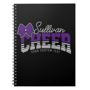 Cheer Team NAME HINZUFÜGEN Schule Athlet Cheerlead Notizblock
