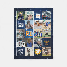 Cheer Team Senior Night Custom Photo Starry Night Fleecedecke