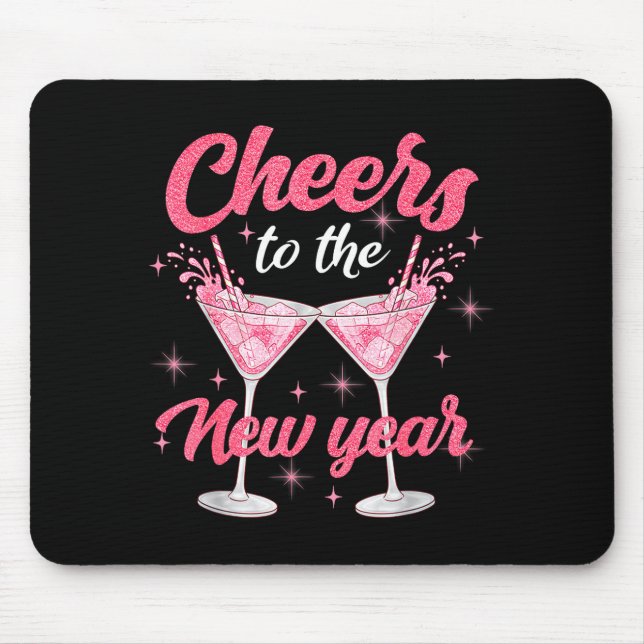 Cheer To The New Year Happy New Year 2026 Countdow Mousepad (Vorne)