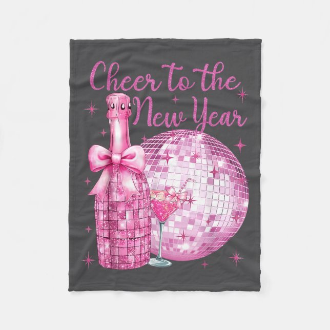 Cheer To The New Year Happy New Year 2026 Party Di Fleecedecke (Vorderseite)