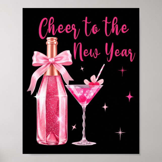Cheer To The New Year Happy New Year 2026 Party Gi Poster (Vorne)