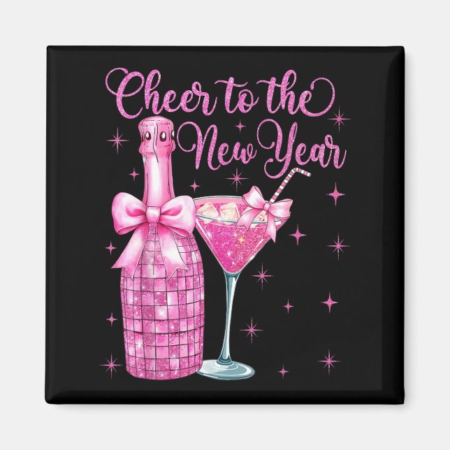 Cheer To The New Year Happy New Year 2026 Party  Magnet (Vorne)