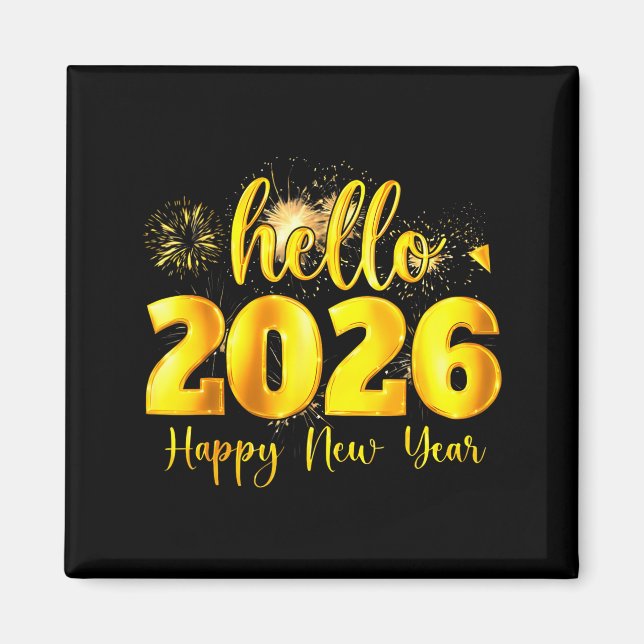 Cheer To The New Year Happy New Year 2026 Party  Magnet (Vorne)