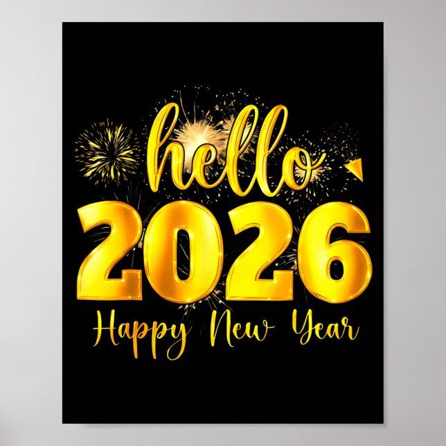 Cheer To The New Year Happy New Year 2026 Party  Poster (Vorne)