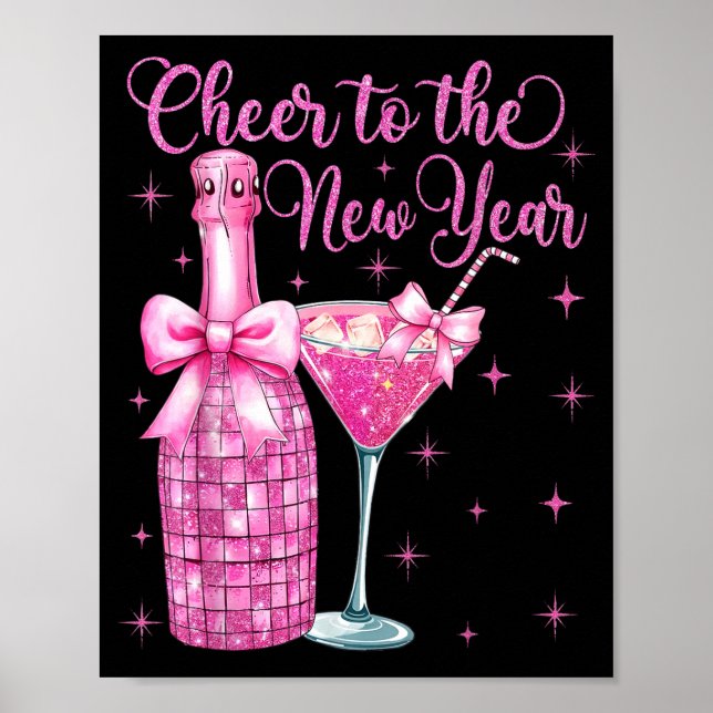 Cheer To The New Year Happy New Year 2026 Party  Poster (Vorne)