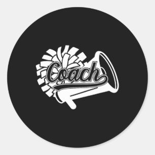 Cheer-Trainer Bester Cheerleading-Trainer Würdigun Runder Aufkleber
