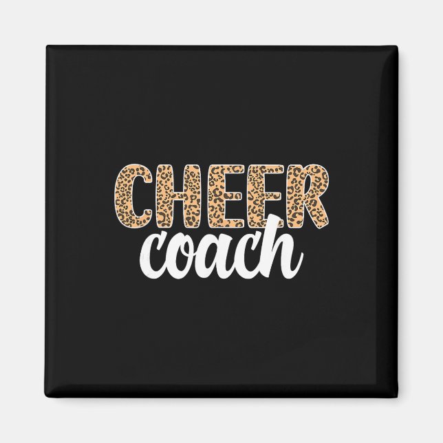 Cheer-Trainer Leopard Cheerleading-Trainer  Magnet (Vorne)