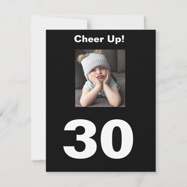 Cheer Up! 30. Geburtstag Funny 30 Grumpy GIrl (Vorderseite)