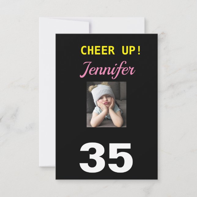 Cheer Up! 35. Happy Birthday 35 Funny Grumpy Girl (Vorderseite)