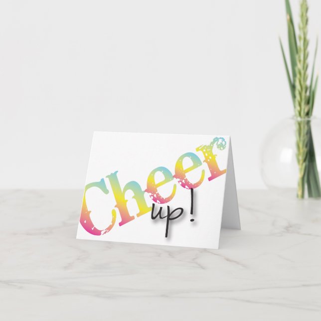 Cheer Up get well soon card Karte (Vorderseite)