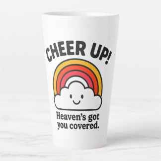 Cheer Up Heaven’s Got You Covered – Cute Latte Mug Milchtasse