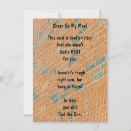 Cheer Up Man! Flache Grußkarte