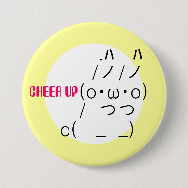 Cheer up Rabbit Button (Vorderseite)