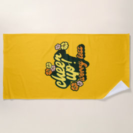 CHEER UP WORRY LESS BEACH TOWEL STRANDTUCH