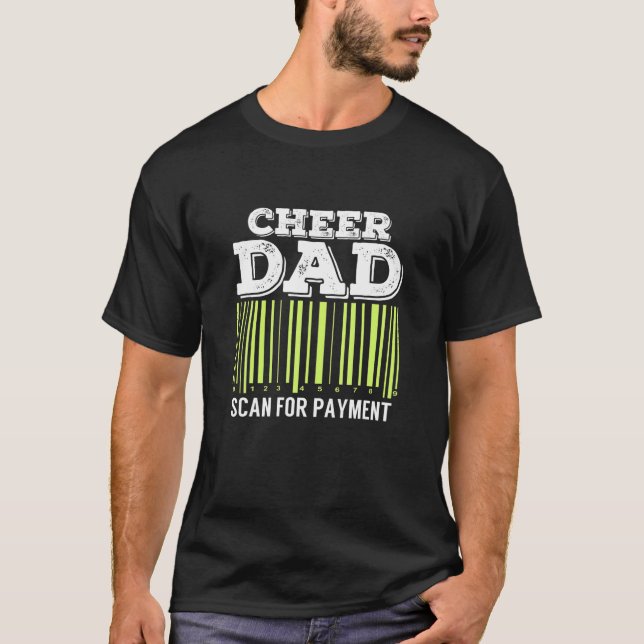 Cheer Vater auf Bezahlung prüfen T Shirt Funny Che (Vorderseite)