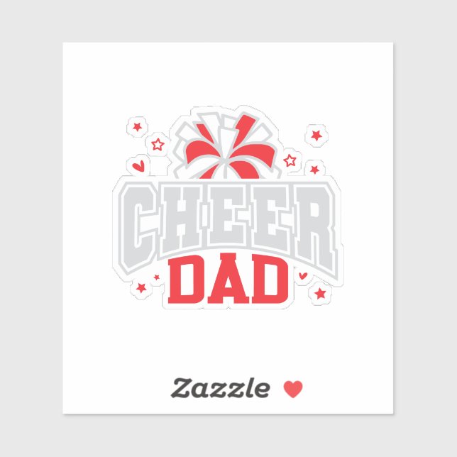 Cheer Vater Aufkleber (Blatt)
