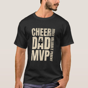 Cheer Vater MVP Cheerleader Vatertag Cheerleade T-Shirt