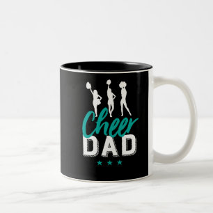 Cheer Vater Proud Vater von Cheerleader Daughter Zweifarbige Tasse