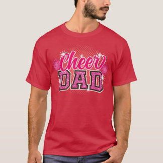 Cheer Vater Vatertag Cheerleader Papa Daddy Chee T-Shirt