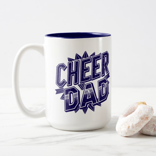Cheer Vater Zweifarbige Tasse (Mit Donut)