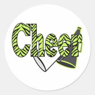 Cheer Zebra Sticker