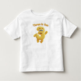 Cheerful Cartoon Number 3 | "Three is Fun" Kleinkind T-shirt