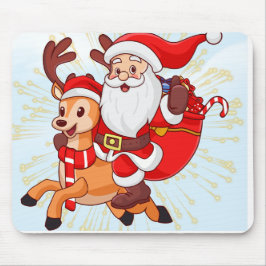 Cheerful Santa Claus T-Shirt – Perfect Christmas G Mousepad
