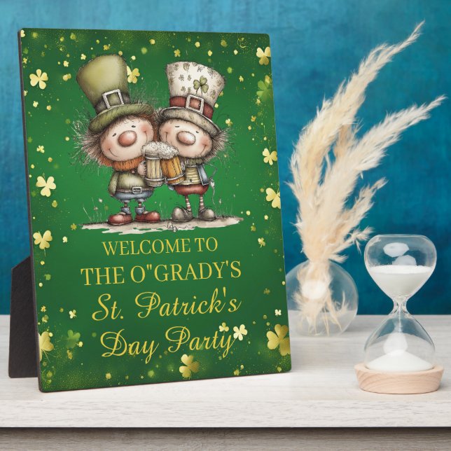 Cheerful St. Patrick’s Day Party Illustration Fotoplatte (Seite)