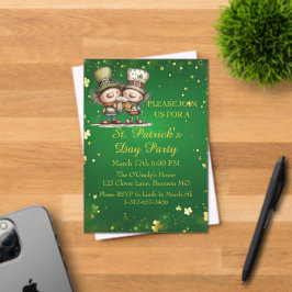 Cheerful St. Patrick’s Day Party Invitation  Acryleinladungen