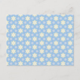 Cheerful Yellow Star Pattern Postcard Postkarte