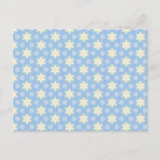 Cheerful Yellow Star Pattern Postcard Postkarte