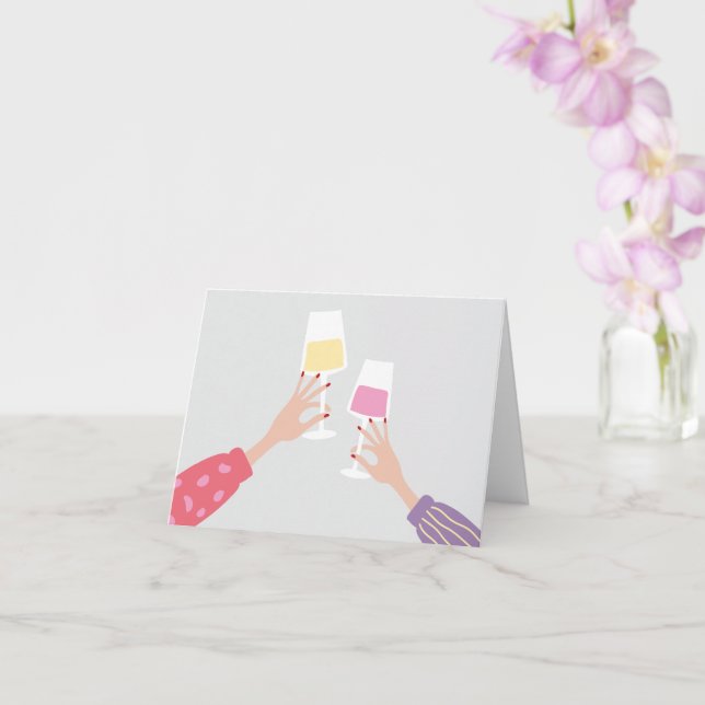 Cheerglas-Party Karte (Orchidee)