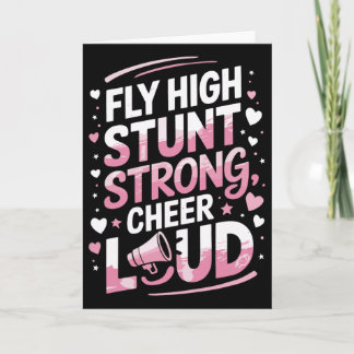 Cheering Cheerleader Quote For Cheer Cheerleading  Karte