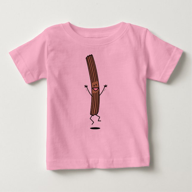 Cheering Jumping Churro Baby T-shirt (Vorderseite)