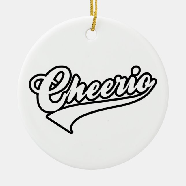 Cheerio Keramik Ornament (Vorne)