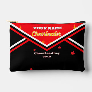 cheerleader bag, personalize red, white & black du zubehörtasche