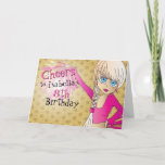 Cheerleader Birthday Girl - Pink Karte<br><div class="desc">Cheerleader Girl Birthday Grußkarte bereit für Sie zu personalisieren. ⭐ Dieses Produkt ist zu 100% benutzerdefinierbar. *****Klicken Sie auf die SCHALTFLÄCHE ANKLICKEN, um hinzuzufügen, zu löschen, zu verschieben, zu verändern, umzudrehen, zu drehen, etc... eine der Grafiken oder Texte. 99% meiner Designs in meinem Geschäft sind in Schichten gemacht. Damit können...</div>