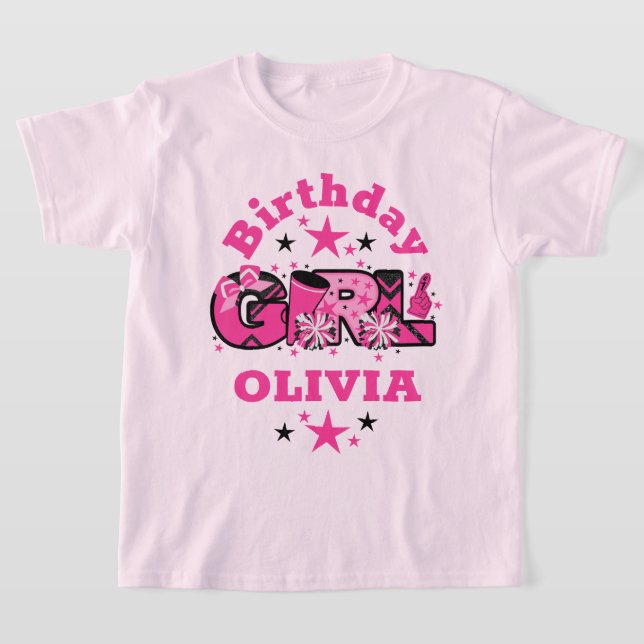 Cheerleader Birthday Girl Shirt Cheer Party (Ablage )