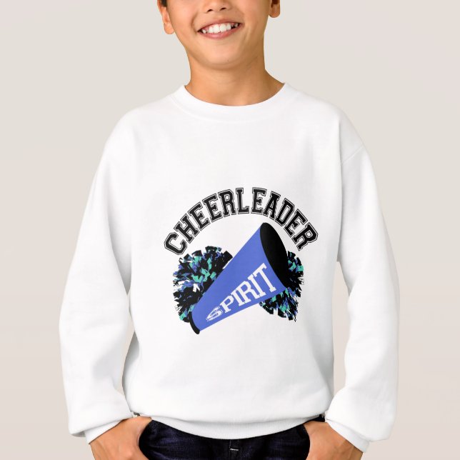 Cheerleader Blue Hoodie (Vorderseite)
