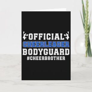 Cheerleader Bodyguard Cheer Bruder eines Cheerlead Karte