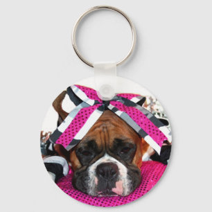 Cheerleader-Boxer-Schlüsselanhänger Schlüsselanhänger