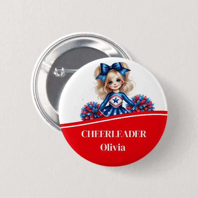 Cheerleader Button Button (Vorne & Hinten)