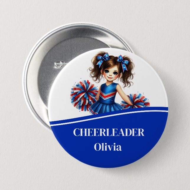 Cheerleader Button Button (Vorne & Hinten)