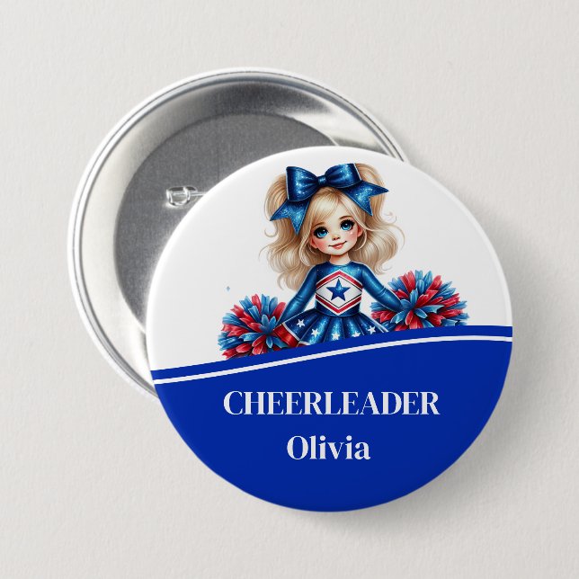 Cheerleader Button Button (Vorne & Hinten)