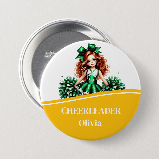 Cheerleader Button Button (Vorne & Hinten)