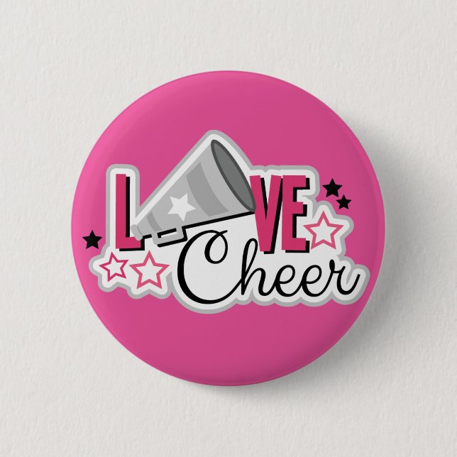 Cheerleader-Button "Liebe-Beifall " Button (Vorderseite)